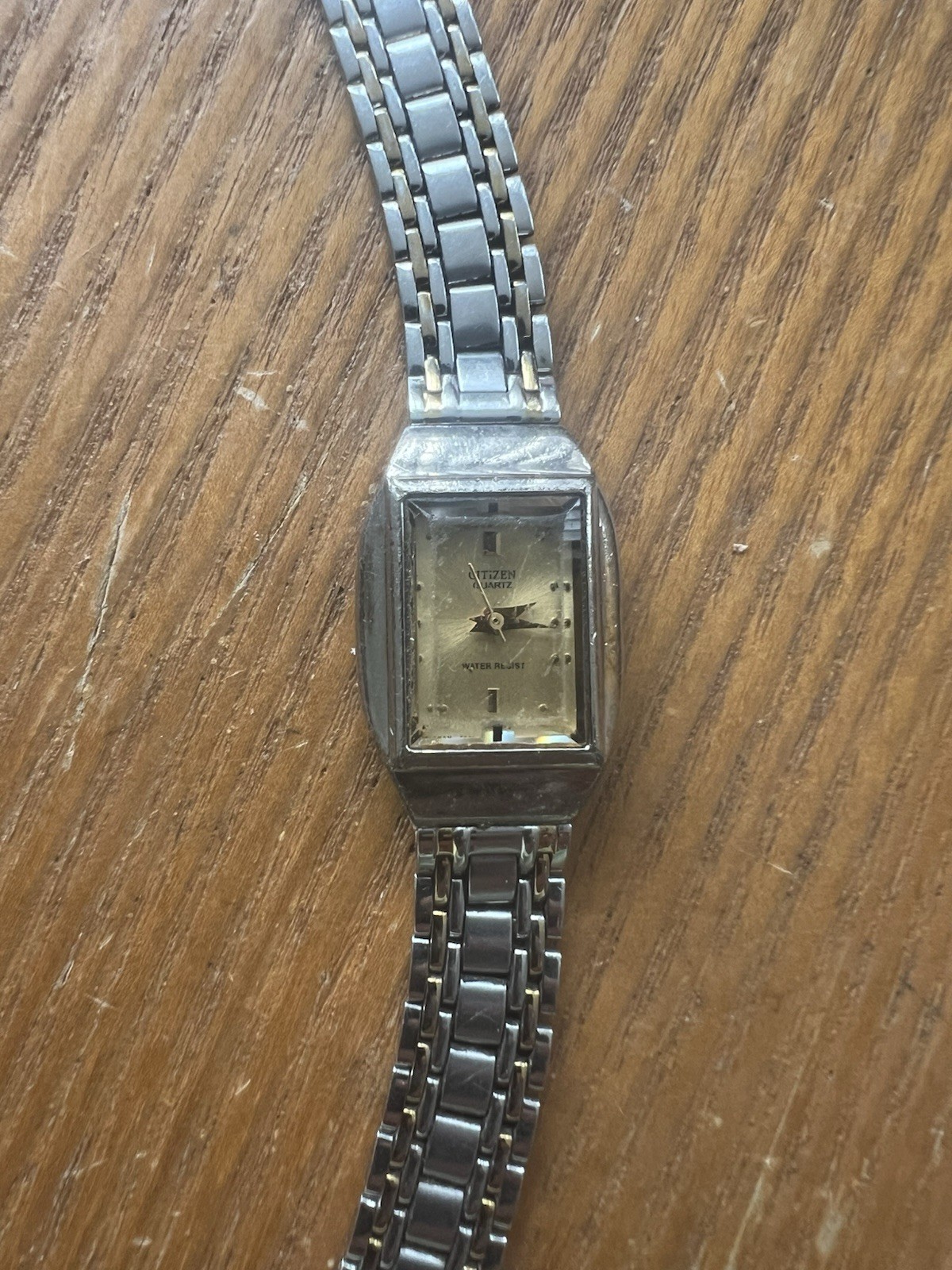 Vintage Citizen Quartz Rectangular Silver Bracele… - image 5