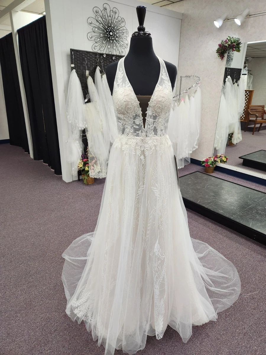 Full-Length Tulle Halter Neck Wedding Dresses for sale | eBay