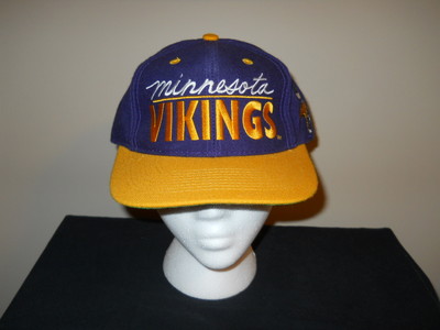 Vtg -minnesota Wikinger '' The Game '' 1990s Snapback Kappe - Randy Moos ( Sku #2)