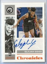 2021-22 Chronicles Draft Picks ELYJAH GOSS ORANGE SP Rookie Auto Autograph