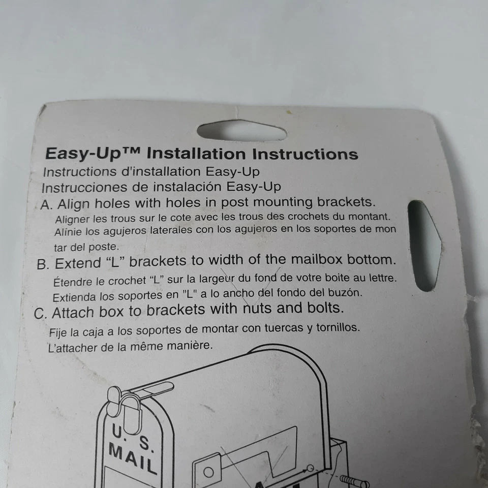Easy Up Mailbox Brackets For Wooden Post Model #MB10 The Solar Group - Image 4 of 4
