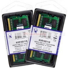 Kingston 8 GB Ram DDR3 16GB 2 8GB 1600MHz 2RX8 PC3-12800S SO-DIMM Laptop Memory