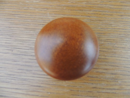 25 New Cherry Finish Wood Round Knobs, Cabinet Hardware~B04 - Picture 2 of 3