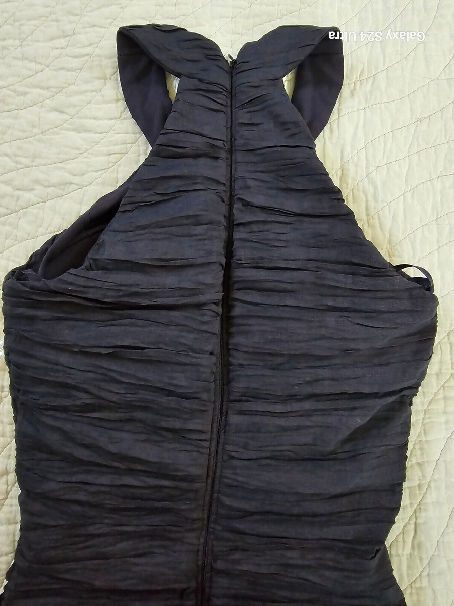 cachet navy blue dress NEW Cachet Formal Gown Navy Blue Sequin