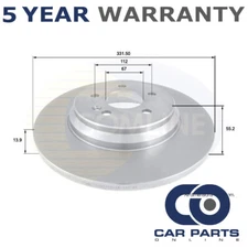 Brake Disc Rear CPO Fits Mercedes M-Class 1998-2005 + Other Models #2