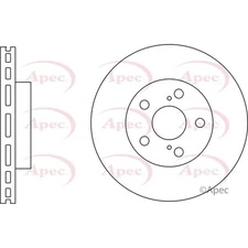 Apec Front Brake Disc DSK2837 - OE High Quality Precision Engineered Part