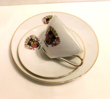 RAMSTEIN Porcelain 3 Pc. Cup / Saucer / Salad Plate Made In Germany, Unused