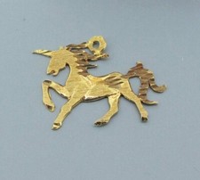 14k Yellow Gold Unicorn Charm/Pendant