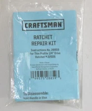 Craftsman 28859 Ratchet Repair Kit for 22506 1/4" Drive Thin Profile