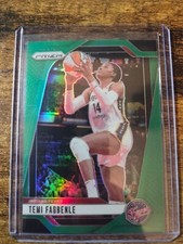 2024 Panini WNBA Prizm Temi Fagbenle Green Holo Prizm #136 Indiana Fever