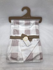 Lila  Jack Soft Silky Micro Mink Baby Blanket Pink White Check Reverse Stripes