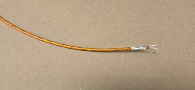 60 ft 20 AWG Shielded Silver Plated Polyimide Film Kapton Wire Twisted Pair SPC