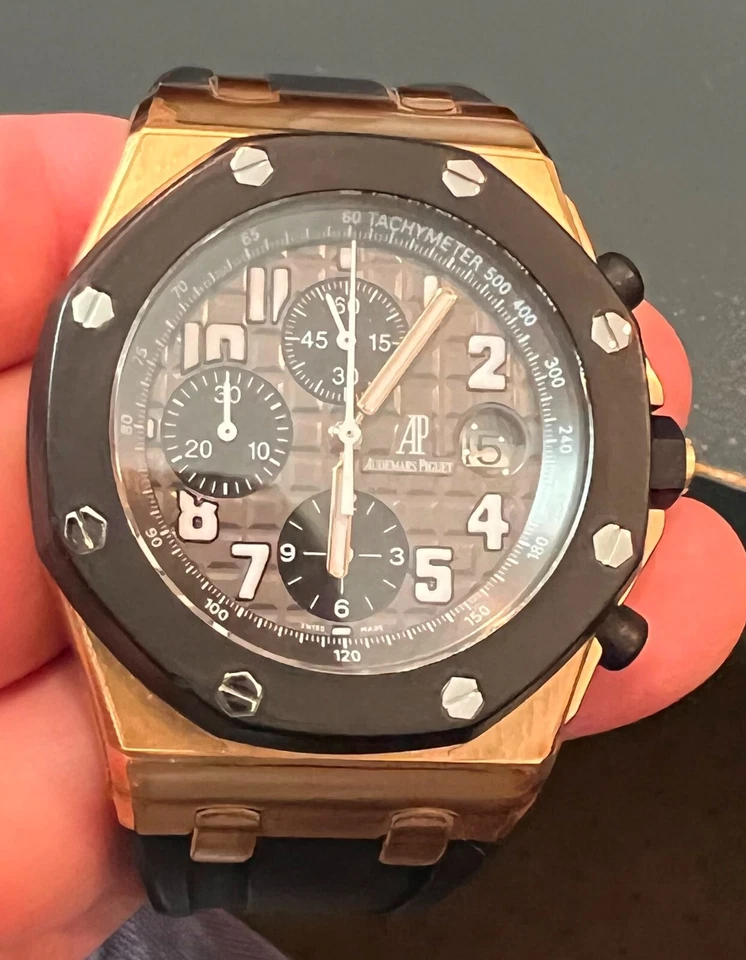 Audemars Piguet Royal Oak Offshore Chronograph 25940 18K ROSE GOLD Rubberclad - Image 2 of 4