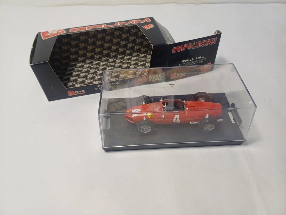 BRUMM SCALA 1/43 FERRARI 156 PHILL HILL G.P.BELGIO 1961 S042 #4 - Image 3 of 4