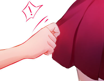 Anime girls digital art artwork mx shimmer skirt hands Play Gaming Mat Desk
