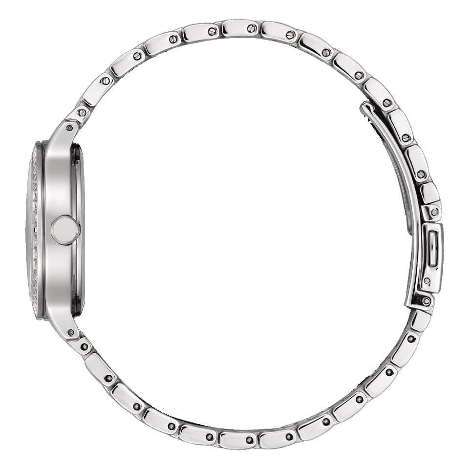 Citizen Ladies Crystal Silver Bracelet Pink Dial Watch 893/5036 (H125