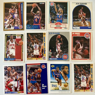 Lot of 12 Different Hall of Famer (HOF) Joe Dumars/Detroit Pistons /Lot #1337/NM