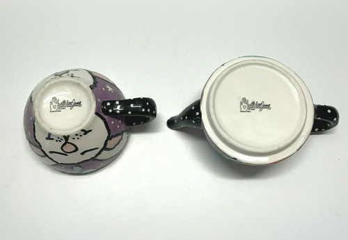 Joanne delomba With Love lila schwarz Teekanne und Kaffeebecher Keramik Deckel fehlt - Bild 7 von 12