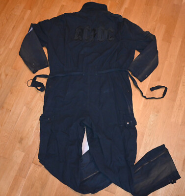 1980's AC/DC* vtg Rare! 1990 TOUR concert roadie jumpsuit XL ACDC