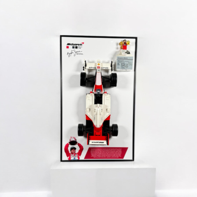 Holder Frame on Wall 50x30 cm Lego McLaren MP4/4 Ayrton Senna