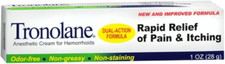 Tronolane Dual Action Anesthetic Cream For Hemorrhoids 1 Oz