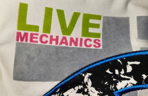 NWT Vintage 90s 2XL Live Mechanics Urban Hip Hop Peace Premium Hoodie White - Picture 22 of 22