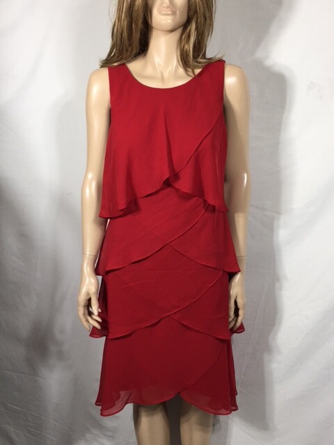 red chiffon knee length dress Sheath/Column Chiffon V-Neck Mother of the Bride Dresses with Sequins Jacket Knee-Length Long Sleeves Red