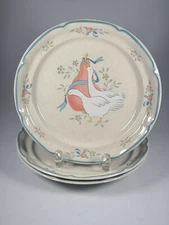 INTERNATIONAL CHINA 8868 MARMALADE GOOSE STONEWARE 3 SALAD PLATE 7 5/8" ROUND