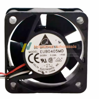 1pc new DELTA EUB0405MD EFB0405MD Mute Switch fan DC5V 0.24A 40×40×20mm 2wire