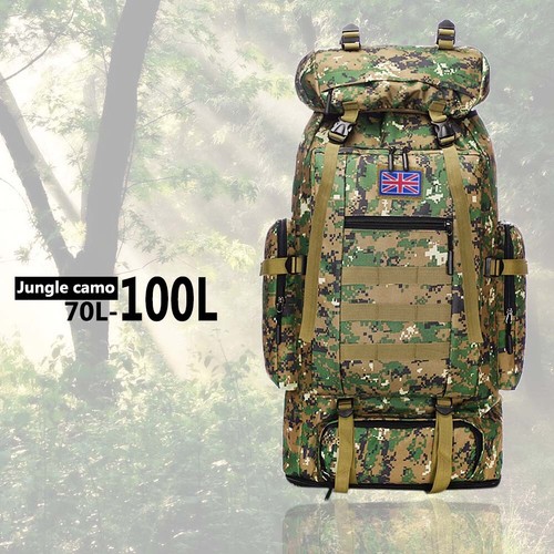 70L Hiking Camping Bag Large Waterproof Backpack Outdoor Travel Luggage Rucksack - Picture 17 of 17