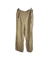 Vintage 90s Womens Medium Linen Pull On Palazzo Pants Lagenlook Artsy