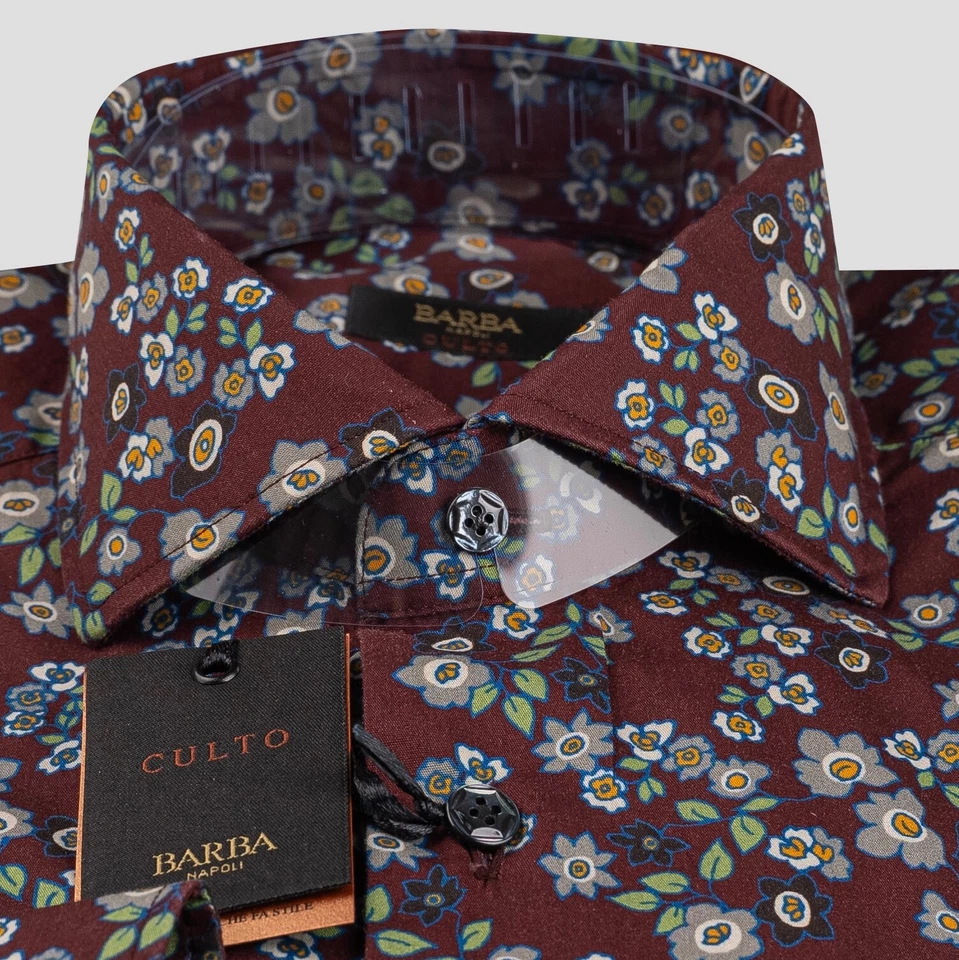 NEW BARBA NAPOLI SHIRT 100% COTTON SIZE 16 US 41 EU BNSS11 - Image 2 of 3