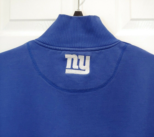 NFL Reebok New York Giants Football Jacket Mens XL Blue Full Gridiron Classic - Picture 6 of 12
