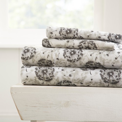 Breathable Fashion Collection By Kaycie Gray 4PC Bed Sheets Set Spring Patterns - Picture 7 of 11