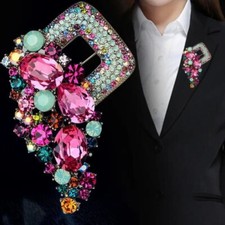 Crystal Brooch Exquisite Badge Pin Corsage Clothing Accessories Jewelry Women
