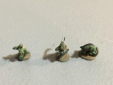 A9811 RAL PARTHA METAL OOP PAINTED KOBOLDS BOW & SWORD & SPEAR