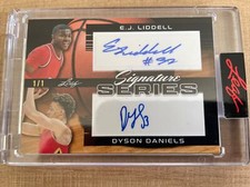 2022-23 Leaf Signature Series EJ Liddell Dyson Daniels Dual Auto RC #1/1