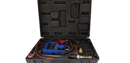 HVAC Vacuum Pump & Manifold Gauge Set – 3.5CFM, 110V, A/C Refrigeration Kit W/ Hoses, Oil