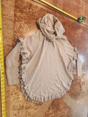Joseph A. QU EST-CE QUE C EST SILK?  Women Medium Turtleneck Poncho Sweater #S67