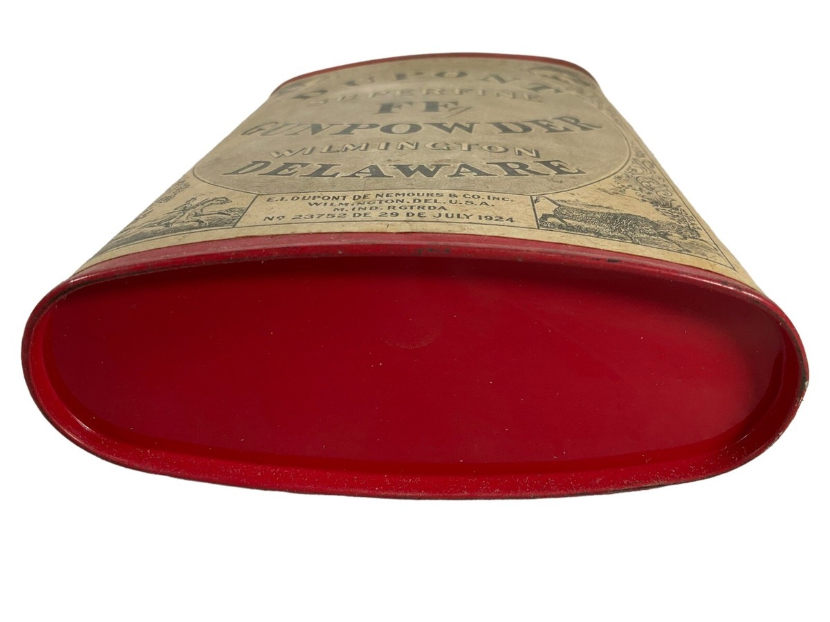 Vintage Dupont Gunpowder Tin Superfine FF Wilmington