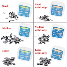 50Pcs Dental Matrices Bands Sectional Contoured Metal Matrix bands soft S/M/L