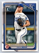 DREW BEAM ROYALS  RC 1st card  2024 BOWMAN DRAFT #BD-75