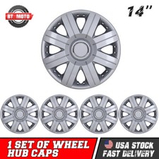 4pcs Lacquer Hubcaps 14 Inch For Toyota Corolla Nissan Versa Chevy Wheel Covers