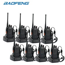 8Pcs Baofeng BF-888S UHF Transceiver CTCSS Two-way Radio 16Channel Walkie Talkie