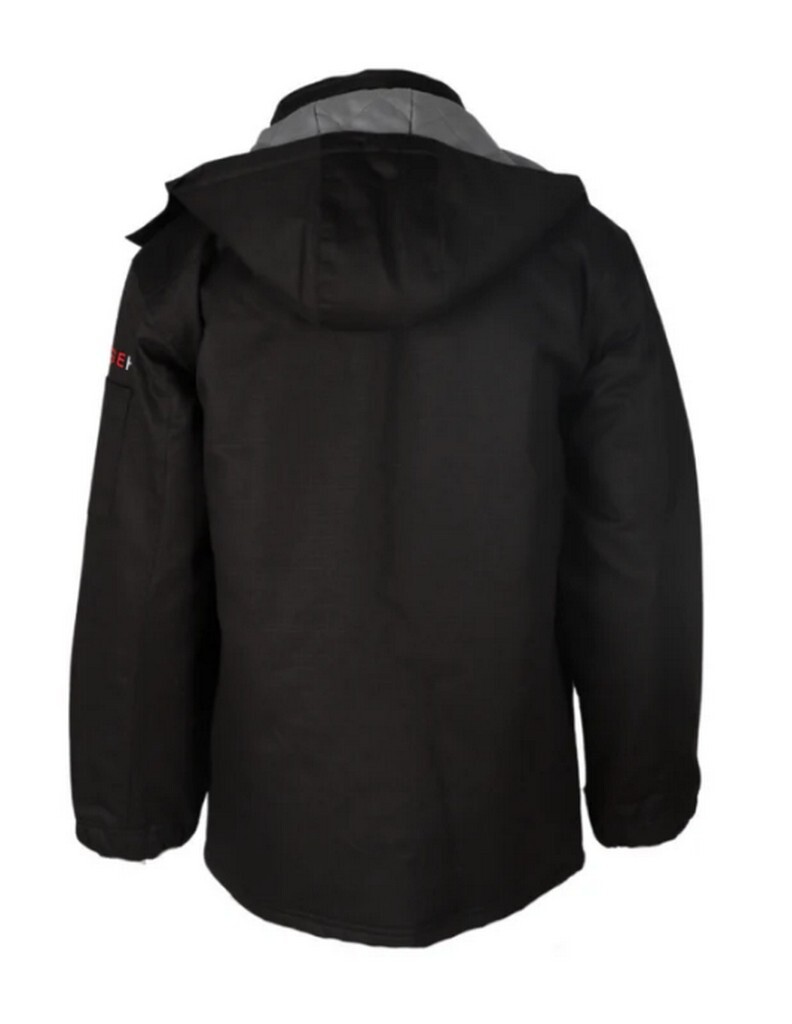 Forge FR Work Jacket Mens Ripstop Insulated Black MFRTJDH-0038 | eBay