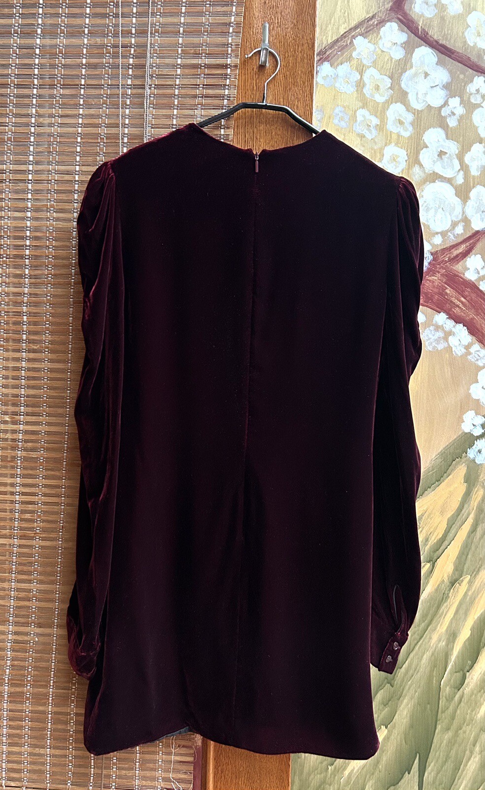 Mini abito Saint Laurent A I 2017 velluto seta taglia 42