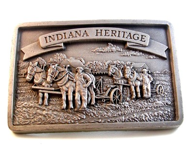 Boucle De Ceinture Vintage 1988 Indiana Heritage édition Limitée - Style Cowboy Western