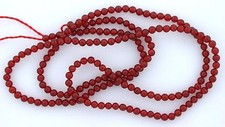 2mm Round Red Agate Gem Stone Gemstone Beads 15 Inch Strand ab17