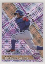 2019 Panini Elite Extra Edition Aspirations Purple 237/250 Luisangel Acuna 0in6