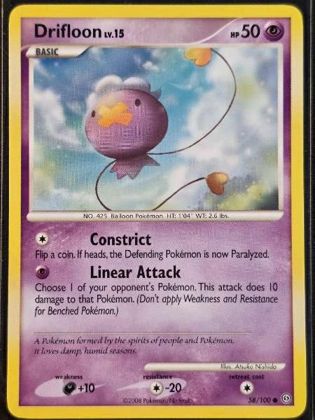 Drifloon 58/100 Stormfront Common LP Pokemon TCG